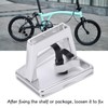 Folding Bike Front Carrier Adapter Aluminium Alloy Hollow Carved Mount