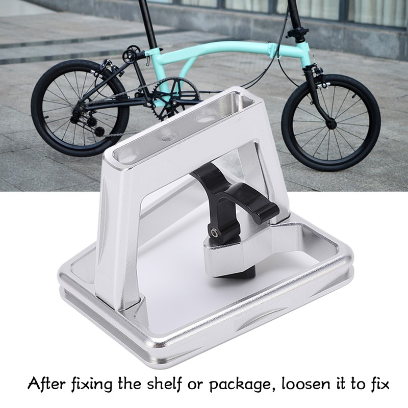 Folding Bike Front Carrier Adapter Aluminium Alloy Hollow Carved Mount