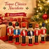 6 Adornos de Cascanueces de Navidad, Adornos para Árbol de