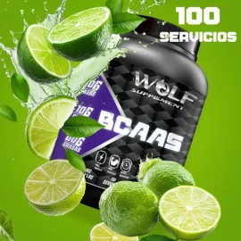 Aminoácidos Bcaas Wolf 1kg Polvo Pre Entreno 100 Serv                                                                                                 