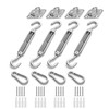 AIXXCUVQ Stainless Steel Sun Shade Sail Hardware Kit for Patio
