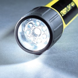 Streamlight 68200 4AA ProPolymer HAZ-LO 67-Lumen 900-Candela Intrinsically Safe LED Flashlight Without Batteries, Light Only, Hi-Viz Yellow, Easy-Open Box