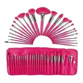 E-karly  Set De 24 Brochas Neón Incluye Estuche+ 2 Mascarillas