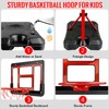 Kids Basketball Hoop with Stand, Adjustable Basketball Set, Toddler Basketball