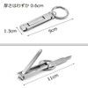 Silver Stainless Steel Nail Clippers Folding Practical Multifunctional Household Scissors