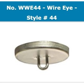 C.S. Osborne & Co. (144) C.S. Osborne Covered Button Wire Eye-Style #44, Size 22: 9/16" dia (76544)