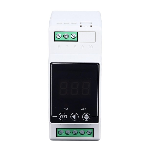 Digital Thermostat 2 Relays Temperature Controller, Rail Installation, Compact and