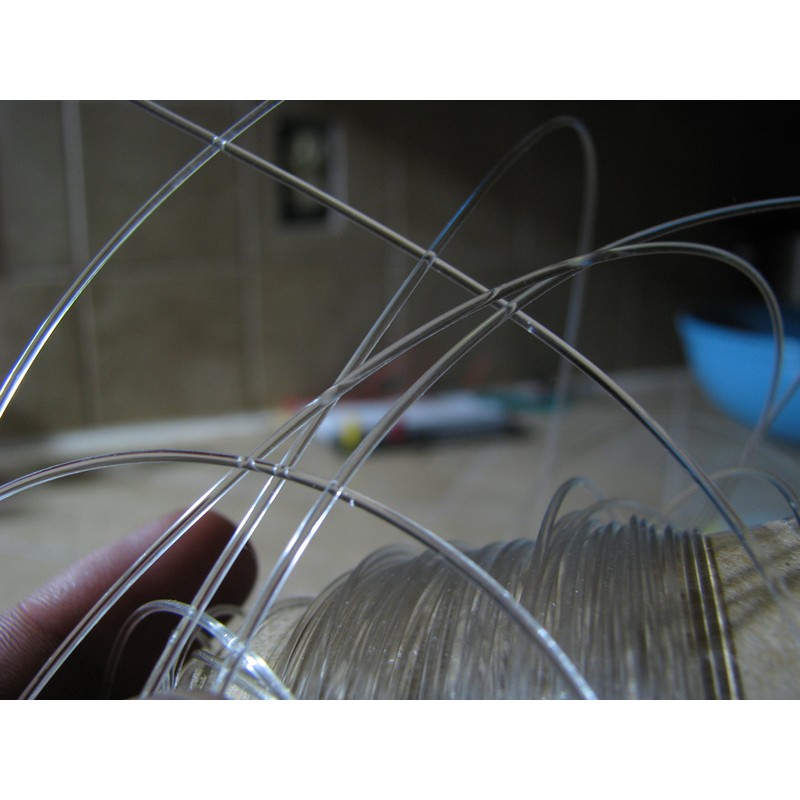 Fibre optic cable 2mm, end glowing PMMA, polymer optical light