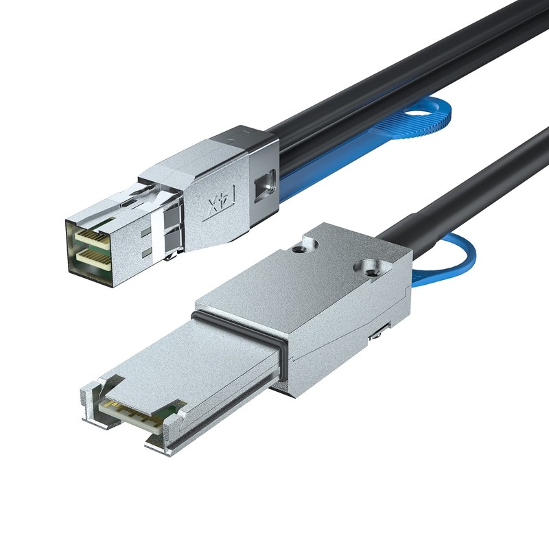 H!Fiber.com SFF-8644 to SFF-8088 Cable, 6Gbps External HD Mini SAS