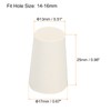 sourcing map Rubber Tapered Plug 13mm to 17mm Solid Test
