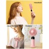 TOPK Portable Handheld Fan, 5000mAh Battery Operated Fan With LED