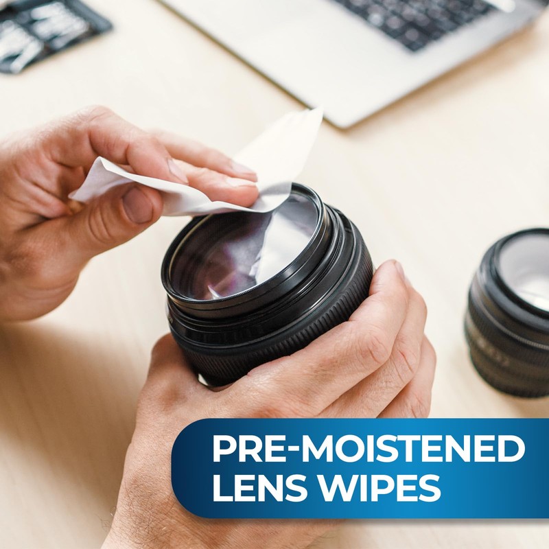 MED PRIDE Lens and Screen Cleaning Wipes for Eyeglasses, Touch