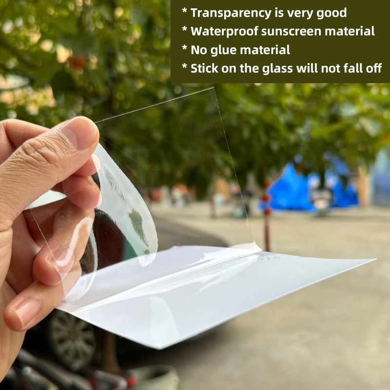Car Windshield Sticker, Windshield Applicator, Clear Window Cling for Car