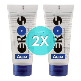 2x Eros Aqua water-based lubricant – tube 100 ml: water-based lubricant in double pack.