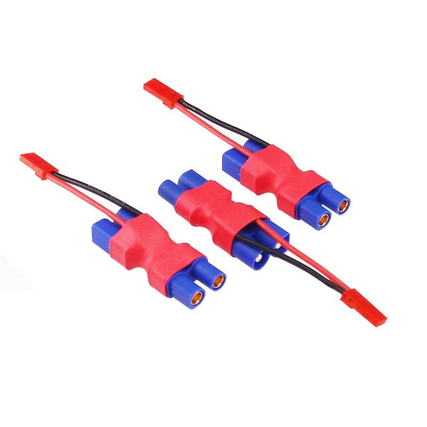 BDHI 3pcs EC3 Male to Female Connector with in-line JST
