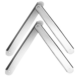 Folding Step Ladder Hinge Replacement Kit Aluminum Herringbone Ladder Tie Rod Ladder Accessories Silver,2pcs