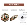 30x30cm Round Glass Wall Clock Offering Extended Battery Life Up