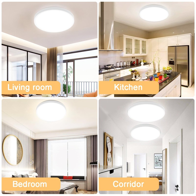 BOSITE Ceiling Light LED 30 W, 4000 K Round Ceiling