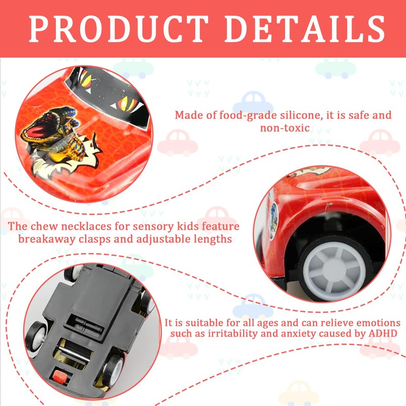 12 Pcs Pull Back Cars Toy, Mini Push and Go