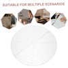 SEWACC Clear Acrylic Round Center Ruler Transparent Template for Accurate