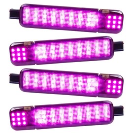 HNeekyr Led Interior Door Courtesy Purple Light Compatible for 1999-2006 Silverado Sierra 1995-1999 C/K 1500 2500 3500 Suburban Tahoe Avalanche 1999-2006 Yukon Escalade Warning Light 4pcs