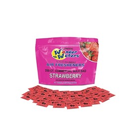 Wonder Wafers 250 Count Unwrapped Automobile Professional Use Air Fresheners Car and Truck Detail (Strawberry)