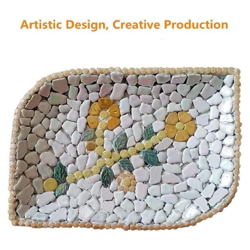 1.1LB Irregular Ceramics Mosaic Tiles, Mosaic Pieces Stones for DIY