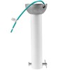 6 inch White Ceiling Fan Downrod with Hanger Ball Assembly,1-inch