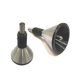 Engineer Machinist Bell Punch Hand DIY Tool for Center Finding on a Round Bar- Accurate & Precise (Metal, SET OF BOTH)