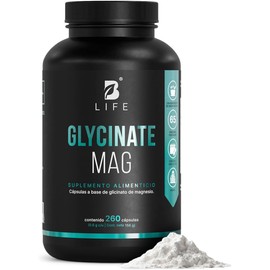 B Life Magnesio Glicinato Premium 1800 mg | 260 Cápsulas | Alta Absorción | Apoyo para Sueño, Relajación y Bienestar