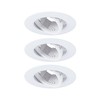 Paulmann 92109 Recessed Light Set of 3 Swivelling Round 90