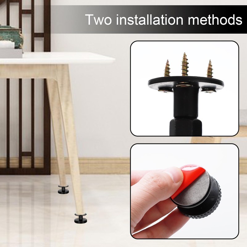 Teokantz Pack of 8 Wall Spacers, Adjustable Bed Frame, Anti-Shake