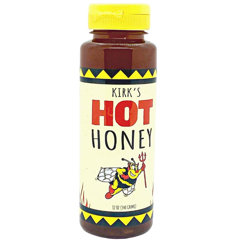 Kirks Hot Honey Made With Pure Wildflower Honey Straight From