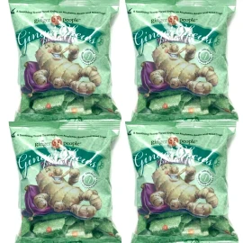 Trader Joe's 4 Packs Trader Joe's Original Ginger Chews THE GINGER PEOPLE 5 oz Each Pack