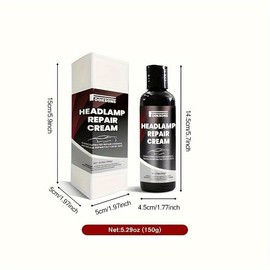 5.29oz/150g Car Headlight Restoration Kit, Crystal Clear Coating for Oxidation, Yellowing & Scratch Repair, Car Care Products
