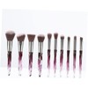 Ipetboom Juego De 10 Brochas De Maquillaje Con Cerdas Blancas