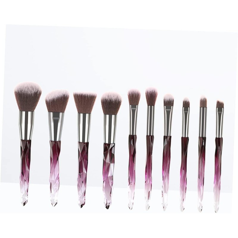 Ipetboom Juego De 10 Brochas De Maquillaje Con Cerdas Blancas