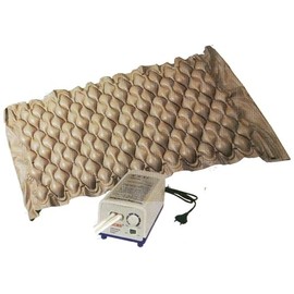 Metrey Air Mattress with Alternating Pressure System, Anti Bedsore Compressor, Beige