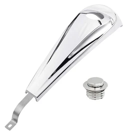 Smooth Dash Console with Pop Up Gas Cap fits for Harley Touring Electra Glide FLHT Road Glide FLTRX Street Glide FLHX 2008-2024,Chrome