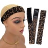 Atimiaza 2 Pcs Hairband for Wig, Leopard Lace Melting Band,
