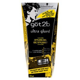 Got2b Ultra Glued Invincible Styling Hair Gel, 6 Ounce