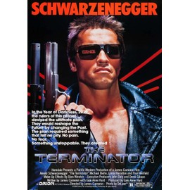 OMG Printing The Terminator Arnold Schwarzenegger Poster/Print/Picture Satin Photo Paper - A0-841mm x 1189mm