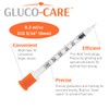GLUCO-CARE 0.3 ml/cc Syringes 31G x 5/16’’ (8mm), Orange Cap,