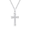 TIZU Women's Cross Necklace, CZ Cross Pendant Necklace Made of