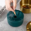 Hanlongyu Smokeless Ashtray for Outside Patio Waterproof, Stainless Steel Metal