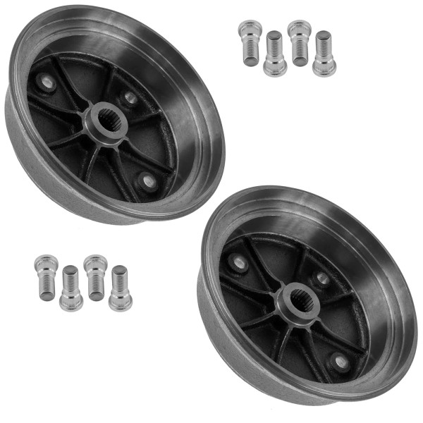 Caltric 2x Rear Wheel Brake Hub L/R w/ Studs for