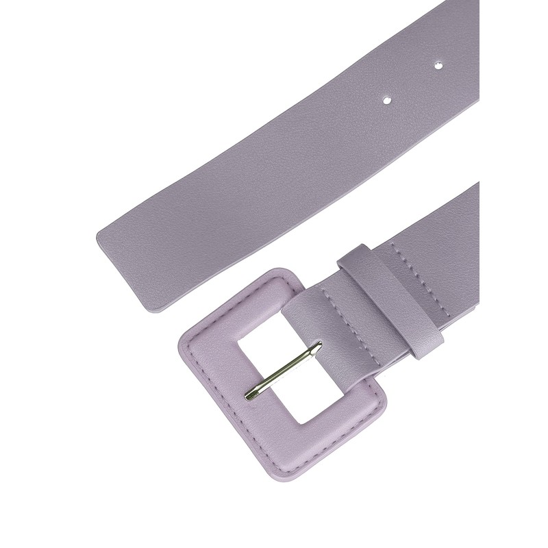 Allegra K Women's Adjustable Rectangle Buckle Waist Belt for Dresses,