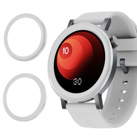 2 Pack Bezel Ring for CMF Watch Pro 2 Smartwatch, Replacement Metal Bezel Protector Case Accessories for CMF Watch Pro 2 Smartwatch for Men Women(Silvery)