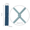 AMNGYOOK Foldable Silicone Trivets, Heat-Resistant Folding Pad Non-Slip Insulation Pad