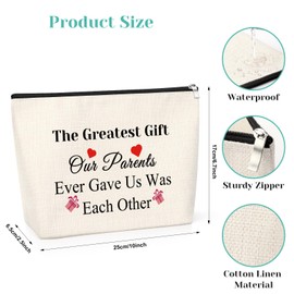 Sister Gifts from Sister Makeup Bag Family Christmas Birthday Graduation Present Appreciation Sister Gift Cosmetic Bag for Sister in Law Friendship Gifts from Sister Travel Makeup Pouch